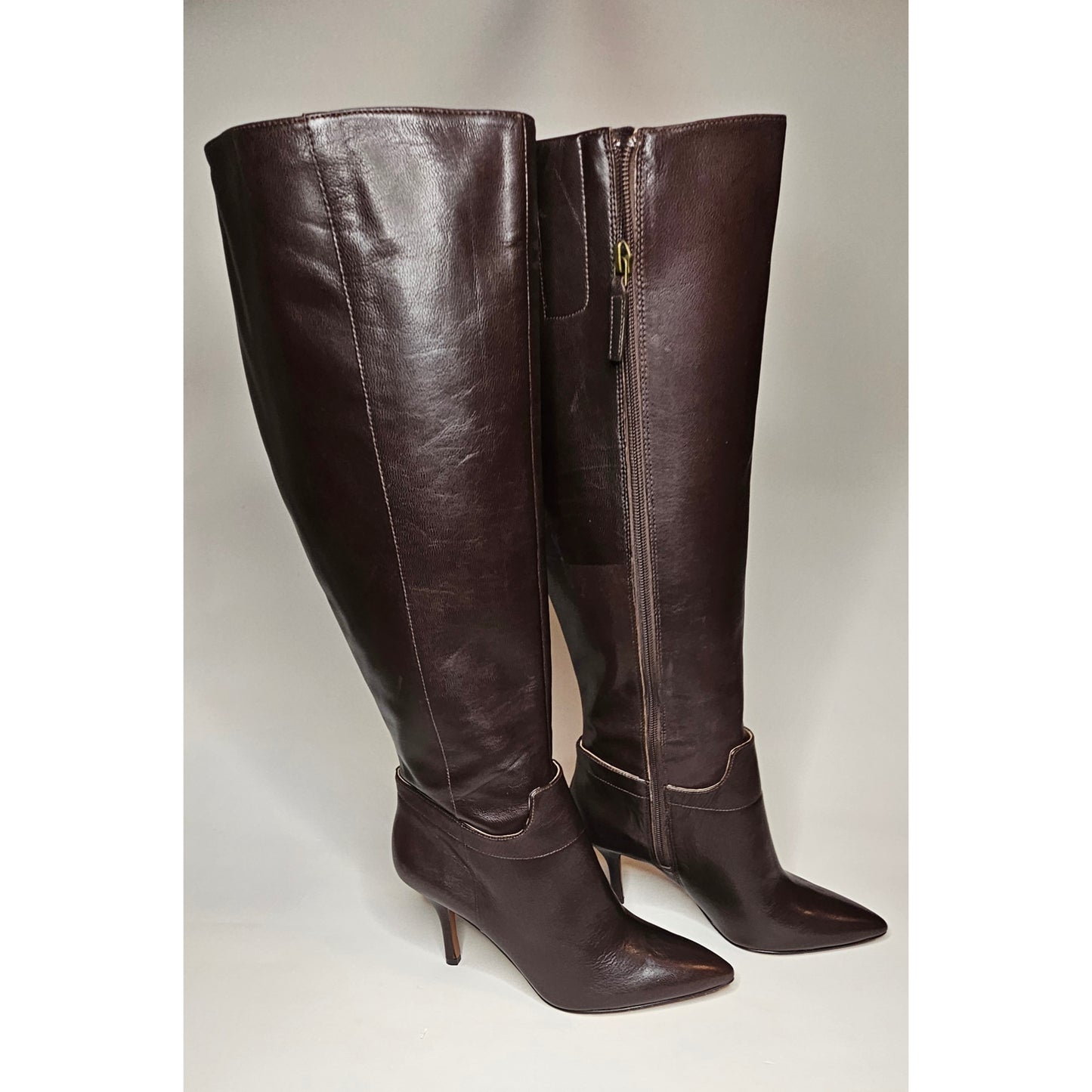 Tall Brown Leather Boots