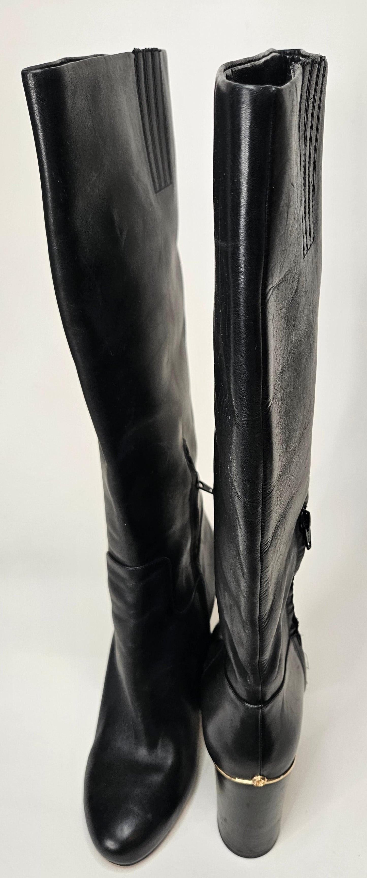 Tall Knee High Leather Boots