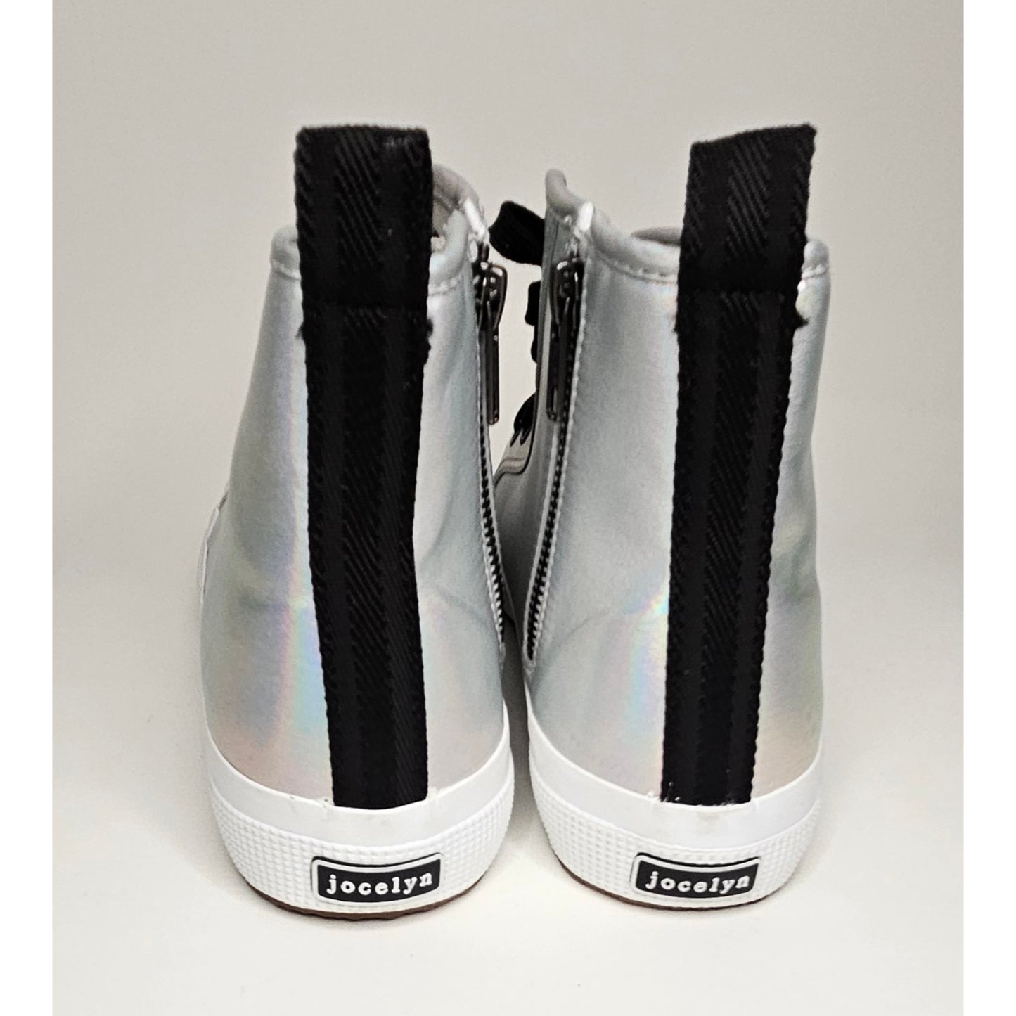 Holographic High-Top Sneakers