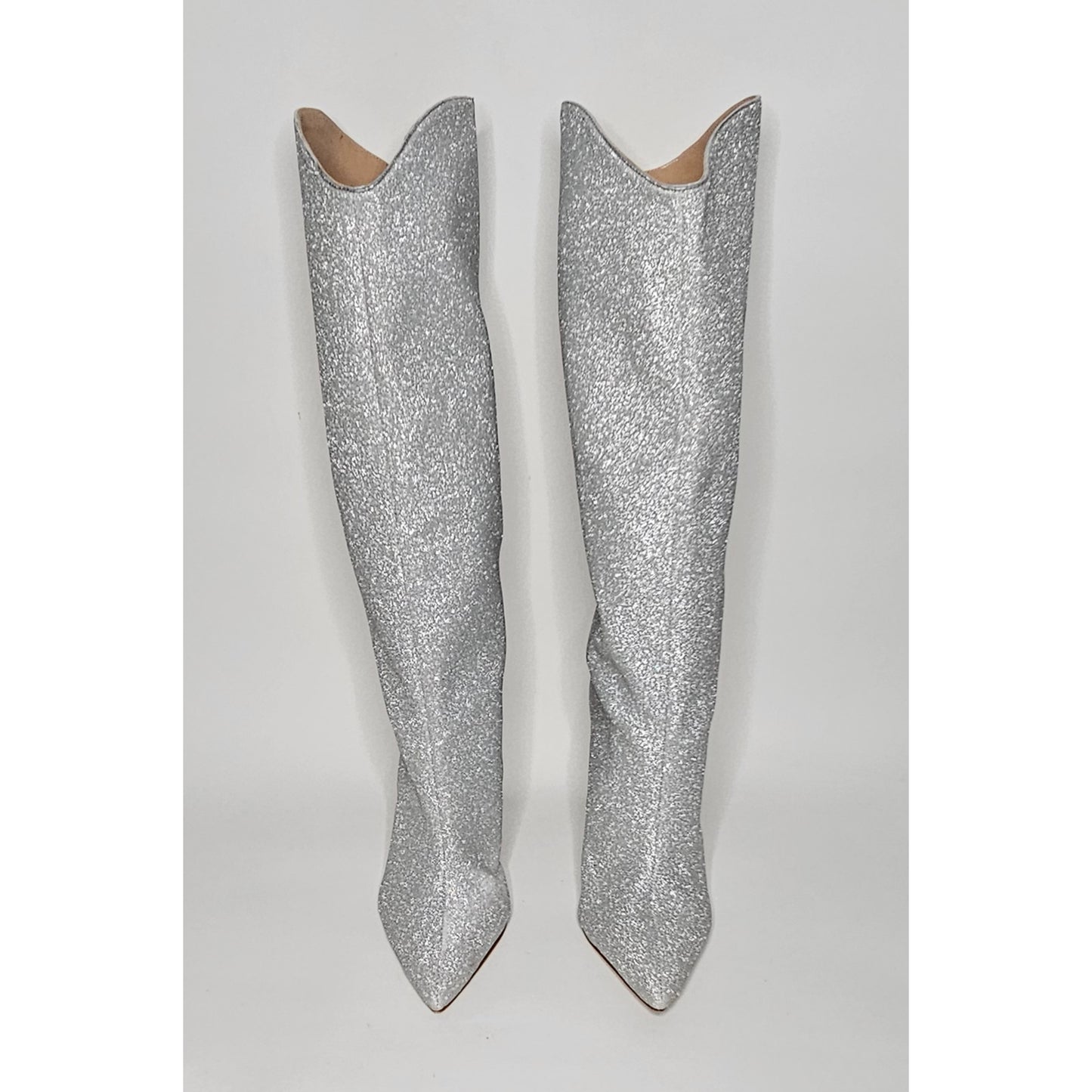 Glitter Knee-High Boots