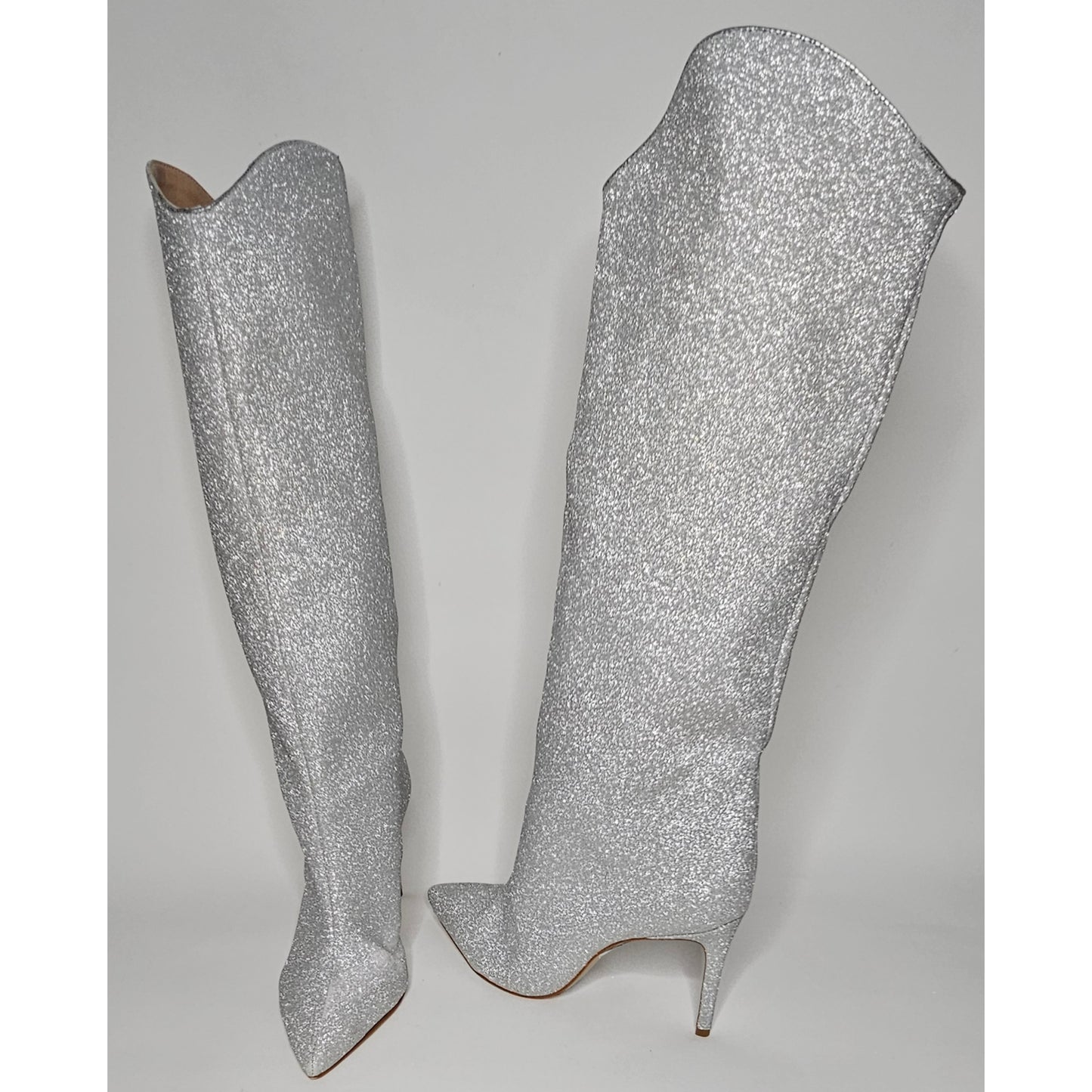 Glitter Knee-High Boots