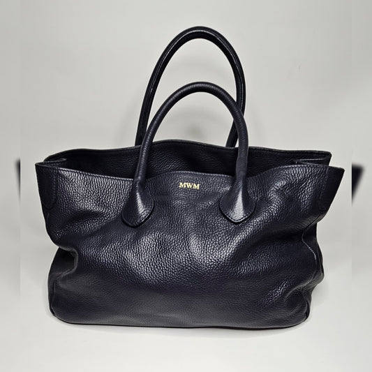 Leather Handle Large Bag